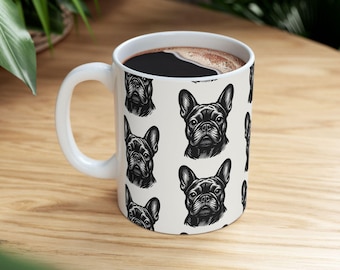 French Bulldog Coffee Mug, Cup, 2 Sizes