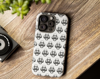 Poodle iPhone Tough Case: Custom Dog Breed Design, 33 Model sizes