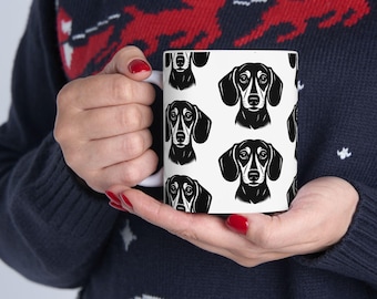 Dachshund Coffee Mug, Personalized Dog Cup