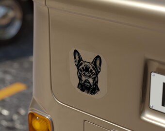 French Bulldog Car Decal: Waterproof Vinyl Outdoor Dog Sticker