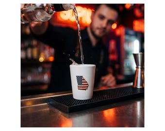 Georgia Shot Glass • USA Flag State • State Barware • Patriotic Souvenir Shot Glass