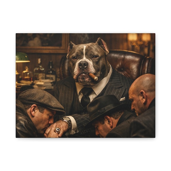 Mobb Dog Matte Canvas Stretched 1.25" | Wall Art