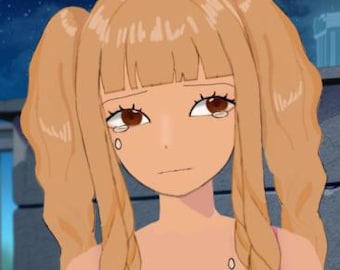 Female Gyaru Live2d model Vtube studio compatable