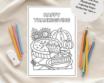Thanksgiving Activity & Coloring Book for Kids | 15-Page Printable