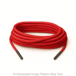 Red 550 Paracord Shoelaces  16 Lengths – Handmade in Australia with USA-Made Cord