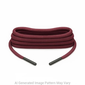 Burgundy 550 Paracord Shoelaces  16 Lengths - Handmade in Australia with USA-Made Cord