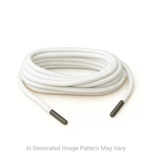 White 550 Paracord Shoelaces  16 Lengths – Handmade in Australia with USA-Made Cord