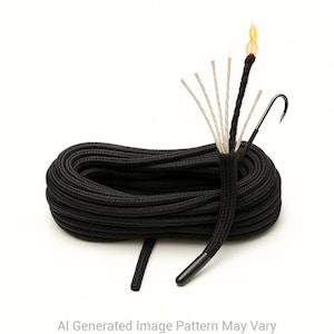 Fish n Fire Black Survival  550 Paracord Shoelaces  16 Lengths - Handmade in Australia with USA-Made Cord