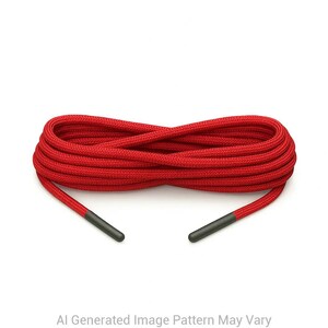 Imperial Red 550 Paracord Shoelaces  16 Lengths - Handmade in Australia with USA-Made Cord