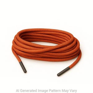 Orange 550 Paracord Shoelaces  16 Lengths – Handmade in Australia with USA-Made Cord