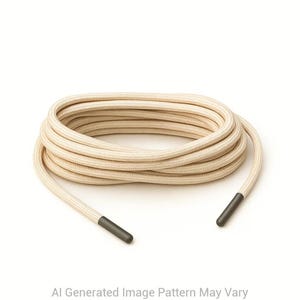 Cream 550 Paracord Shoelaces  16 Lengths – Handmade in Australia with USA-Made Cord