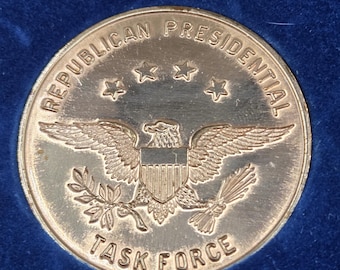 Ronald Reagan Medal of Merit Republican Presidential Task Force Collectible – Piece of American History