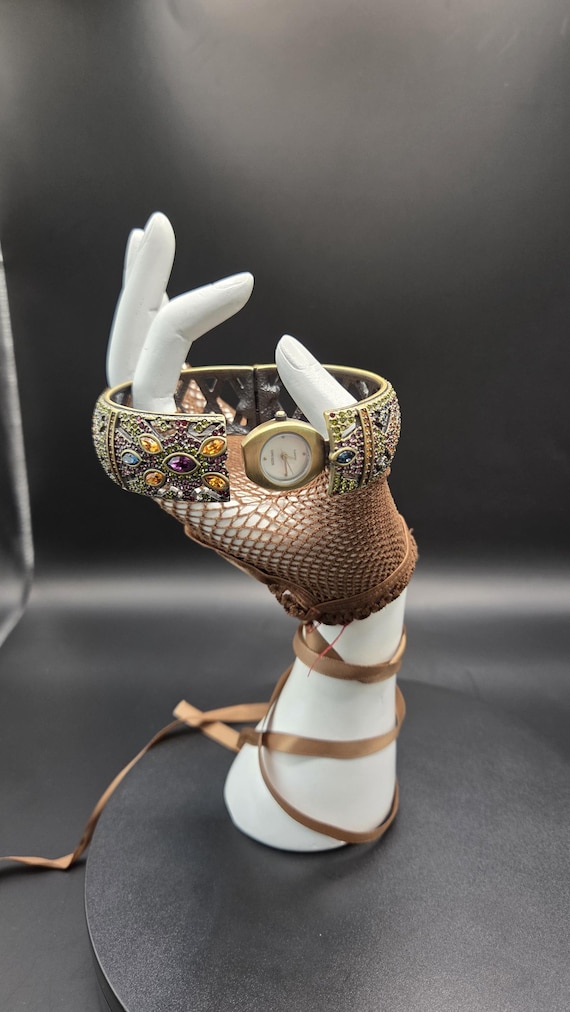 Heidi Daus “Everlasting Elegance” Crystal Watch Bangle