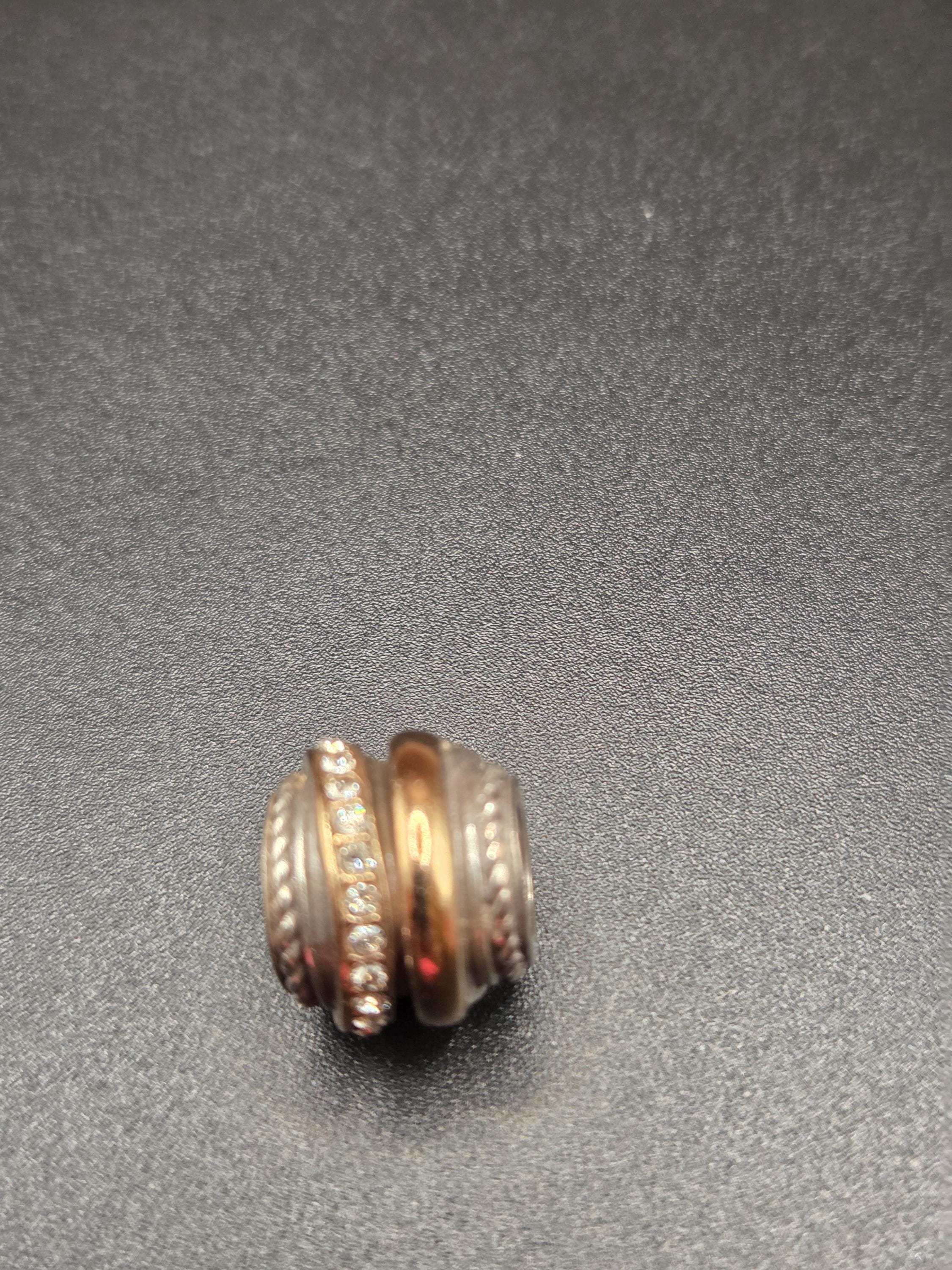 Brighton Neptune’s Ring Barrette
Silver/Gold/Rose Gold tones. 2.5 “ long Brighton Pretty Tough Bold Heart TwoTone Ring – Occasionally  main image 3