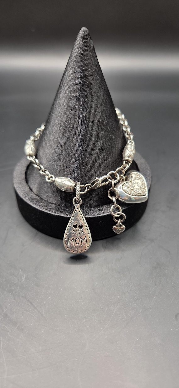 Brighton Heart Charm Bracelet with Mom Charm
