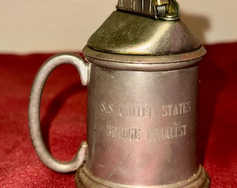 Vintage tennsejdel från 1950-talet, bordständare, från SS, USA. Sällsynt fynd.