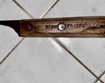 Antique 1912 L.L.Bean Farrier's Hoof Knife, a Tool Used for Horse Hoof Care