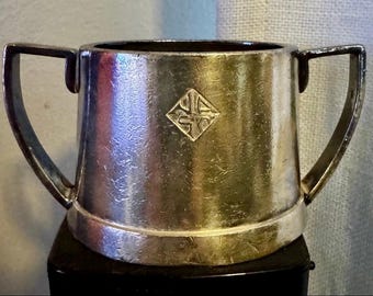 V. Zwanenburg Sola Netherland Silver Plate Cup Mug 5x2.5” Handles 12oz 1917-1922
