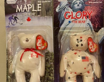 RARE Vintage Beanie Baby Ronald Mcdonald Set W/Errors