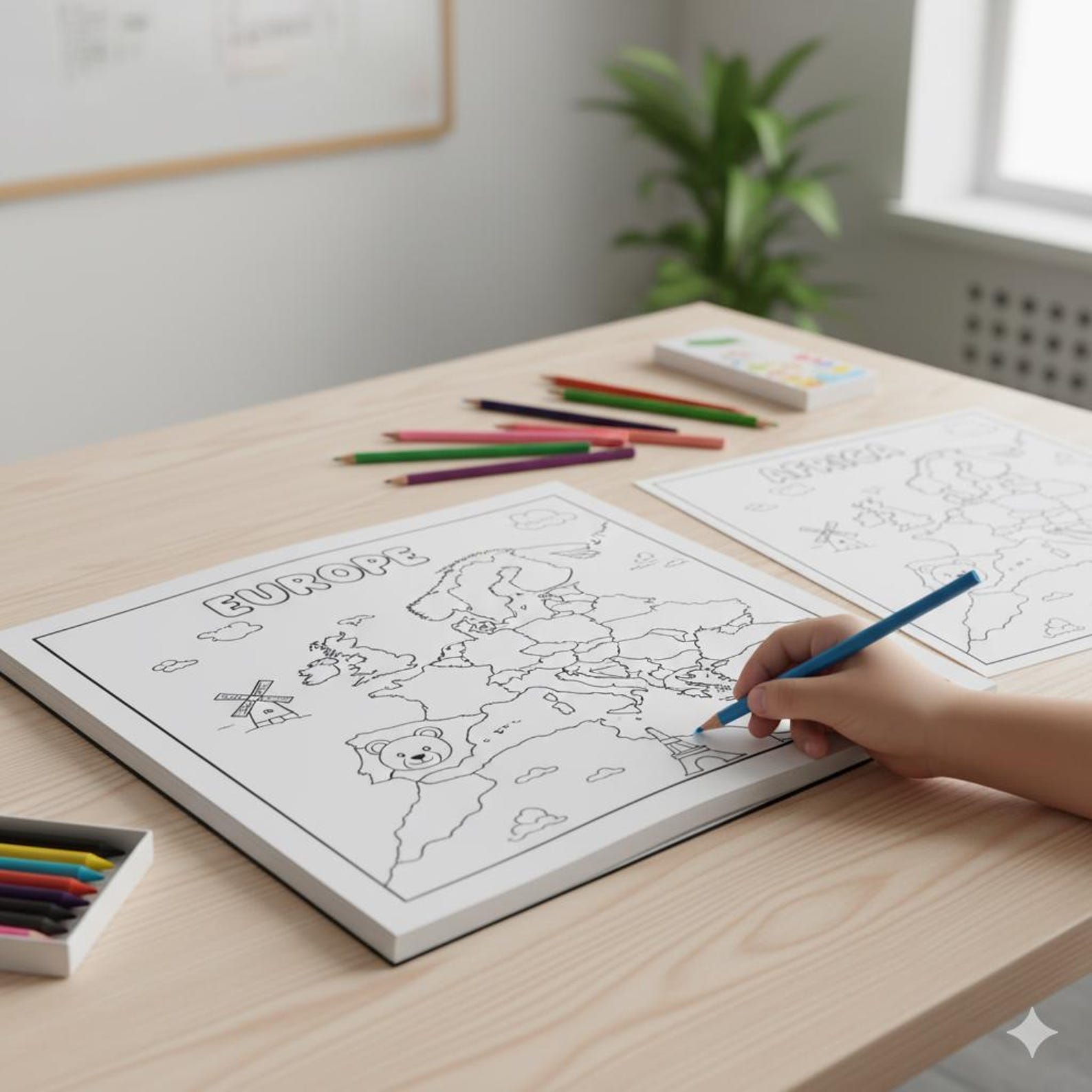 Kids Map Color Kids Map Coloring Book | World Geography Activity for Kids | Learn ...