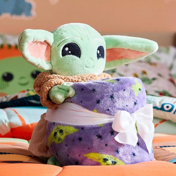Grogu Plush and Fleece Blanket Set, the Mandalorian, Baby Yoda - Etsy