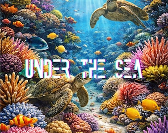 Underwater Scene Art Print
