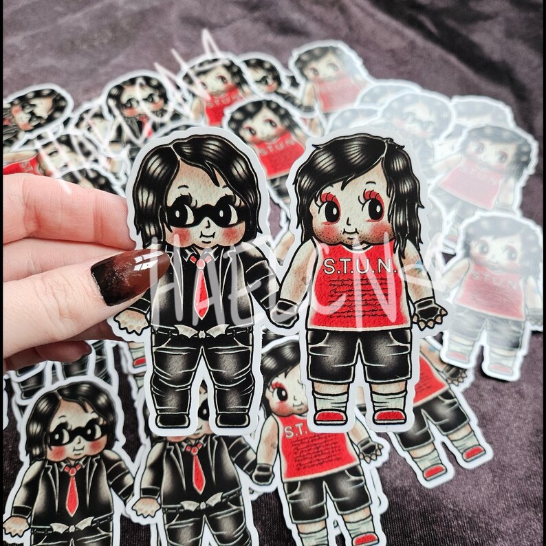 Gerard Way and Bert Mccracken Kewpie Sticker - Etsy