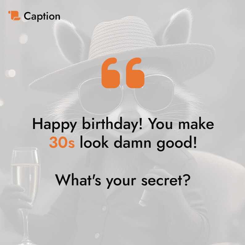 Funny Birthday Card for People in Their 30s · Talking Raccoon · MP4 ...