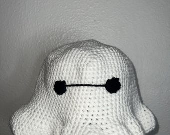 Baymax inspired crochet bucket hat