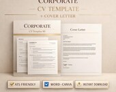 Corporate CV Template UK | Professional & ATS-Friendly Resume by Primz