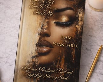 Personalized Black Woman Empowerment Journal, Self Love Gift, African American Luxury Journal, Affirmation Journal
