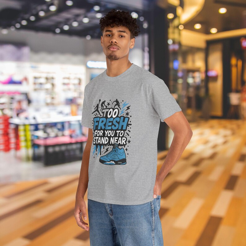 Jordan 5 Unc Graphic Tee, Basketball Shirt, Sports Fan Apparel, Athlete Gift, Unisex T-Shirt image 10