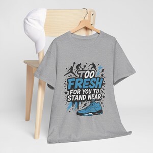 Jordan 5 Unc Graphic Tee, Basketball Shirt, Sports Fan Apparel, Athlete Gift, Unisex T-Shirt image 2