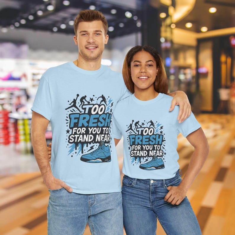 Jordan 5 Unc Graphic Tee, Basketball Shirt, Sports Fan Apparel, Athlete Gift, Unisex T-Shirt image 15