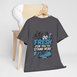 Jordan 5 Unc Graphic Tee, Basketball Shirt, Sports Fan Apparel, Athlete Gift, Unisex T-Shirt image 4