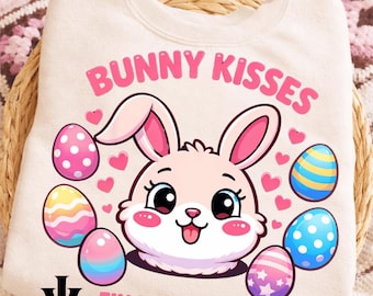 Easter Bunny Png, Bunny Blowing Bubblegum, Brushstroke Png, Sublimation Design, Easter Shirt, Spring Clipart, Cute Easter Png, Coquette Png