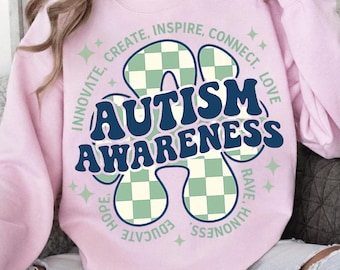 Autism Awareness Png, in April We Wear Blue Special Education Teacher Png , Aura of Blue Embrace Nuerodiversity Tee