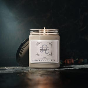 Leo Zodiac Candles, Astrology Candle Gift, Birthday Gift for Leo, Star Sign Candle, Horoscope Gifts for Mom, Wife, Girlfriend, Husband