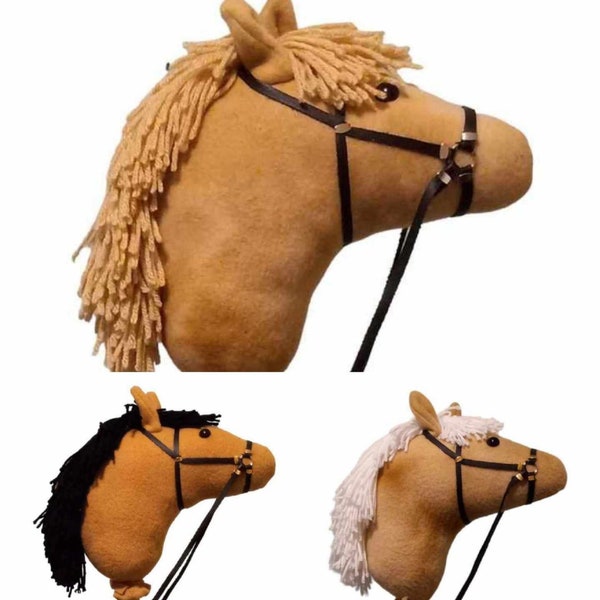 Soft Palomino Stick Horse