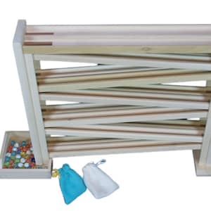 Wooden Double Marble Roller