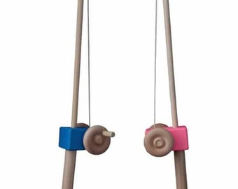 Pink Or Blue Fishing Pole Combo With 6 Fish