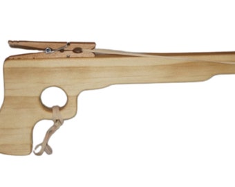 Wooden Toy Rubber Band Pistol