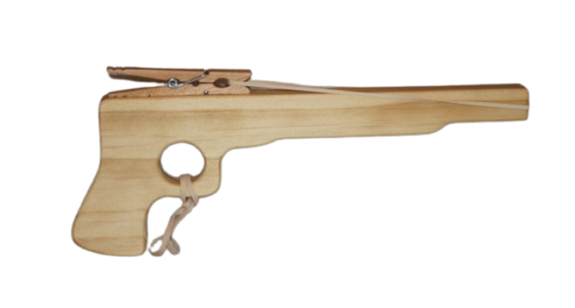 Wooden Toy Rubber Band Pistol