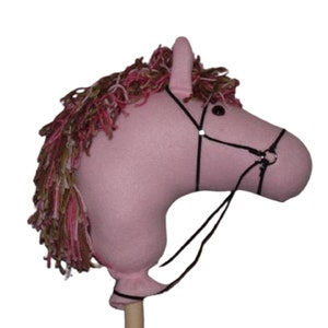 Pretty Pink Stick Horse