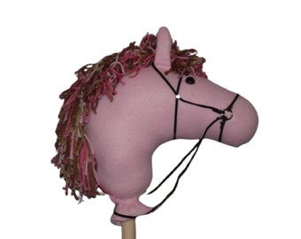 Pretty Pink Stick Horse