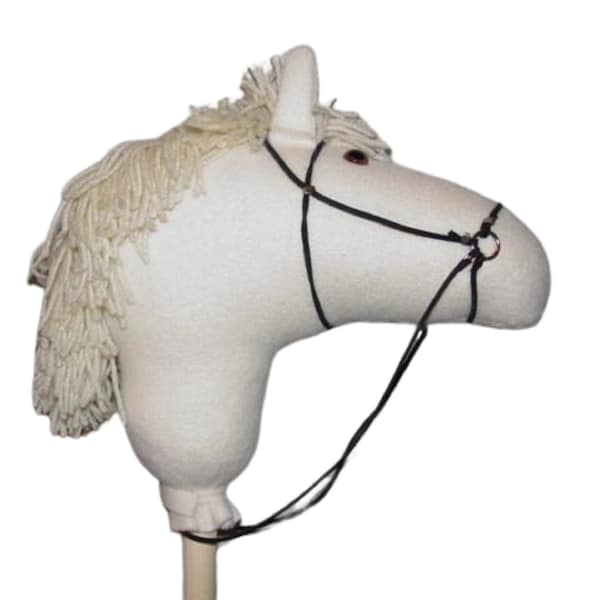 White or Ivory  Handmade Stick Horse