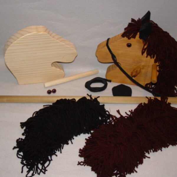 Wooden Stick Horse Etsy