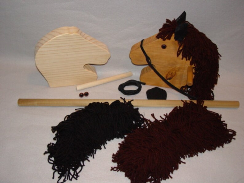 Wooden Stick Horse Kit Etsy