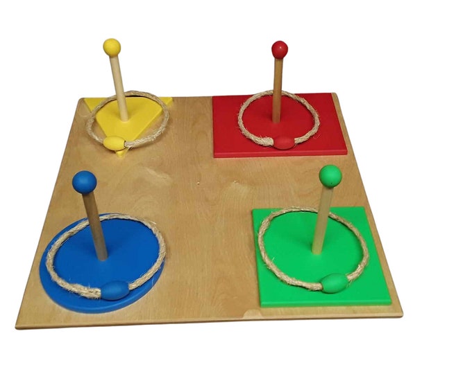 Wooden Toss Ring Game
