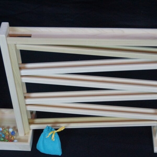 Wooden Marble Run Etsy